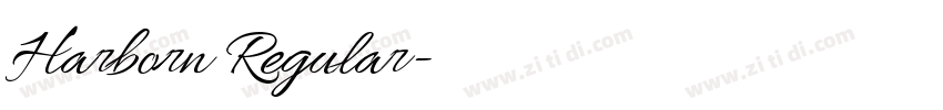 Harborn Regular字体转换